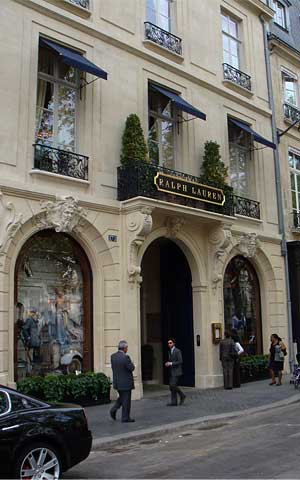 Бутик-ресторан Ральфа Лорена в Париже